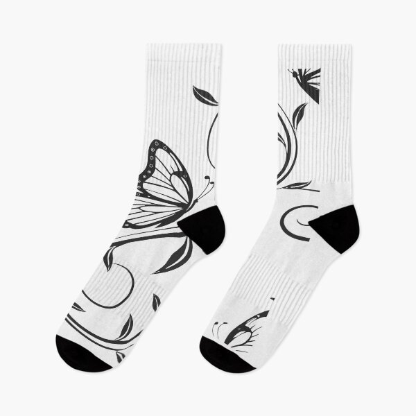 Item preview, Ornamental Butterfly Number Eight Line Art designed and sold by Poise&Petals.