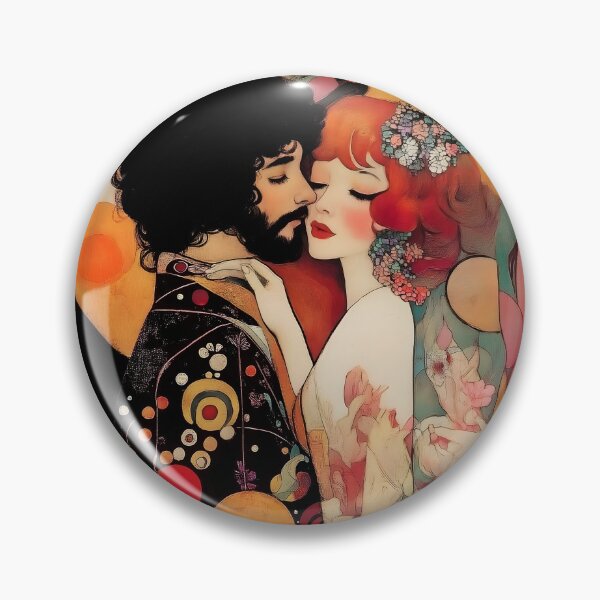 Item preview, Art Nouveau Romantic Lovers designed and sold by Shoot-The-Moon.