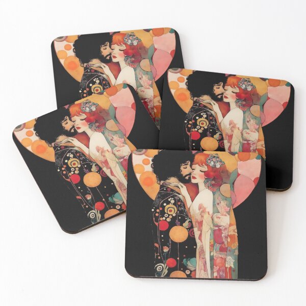 Item preview, Art Nouveau Romantic Lovers designed and sold by Shoot-The-Moon.