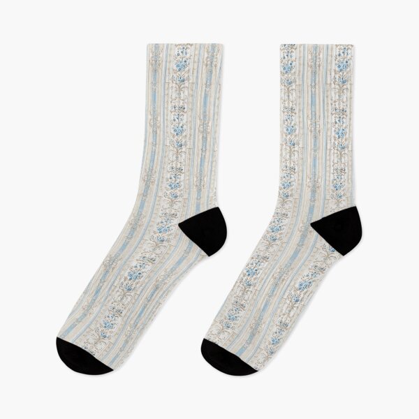 Item preview, Vintage Blue French Striped Floral designed and sold by LouieVanille.