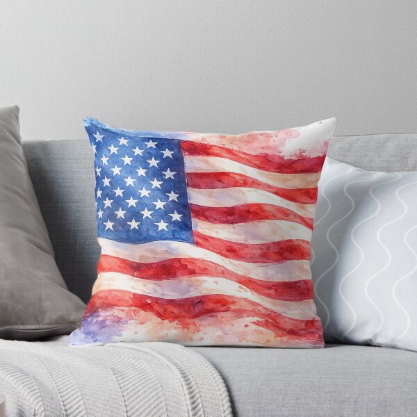 Item preview, Watercolor USA Flag Artwork designed and sold by Fourdoorsout.