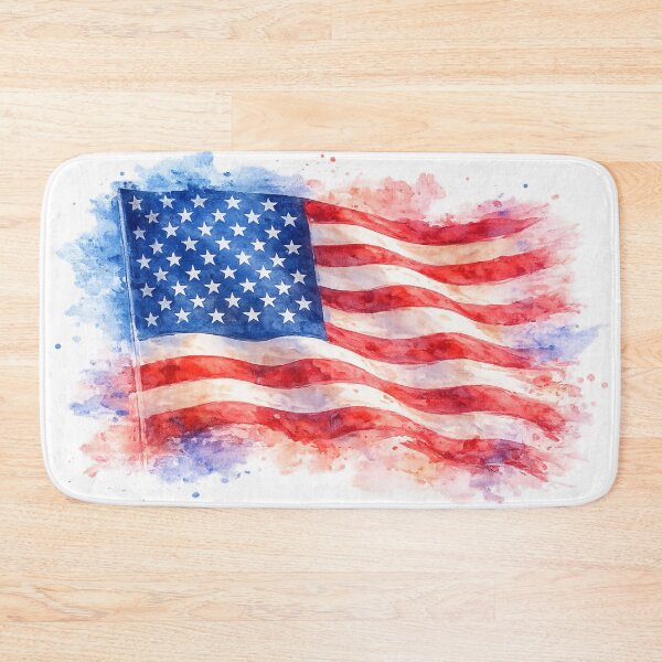 Item preview, Watercolor USA Flag Artwork designed and sold by Fourdoorsout.