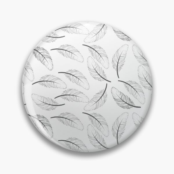 Item preview, The pattern features hand-drawn sketch style feathers on a plain white background designed and sold by Giree07.