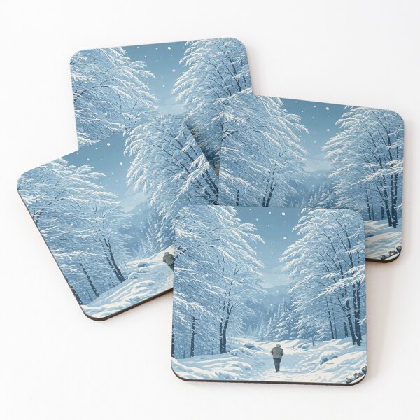 Item preview, Winter Forest Path in the Mountains designed and sold by darekkocurek.