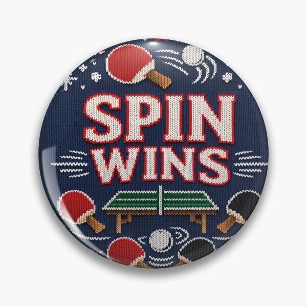 Item preview, Spin Wins Table Tennis Sports Motivation Knitting Patterns designed and sold by Mauswohn.