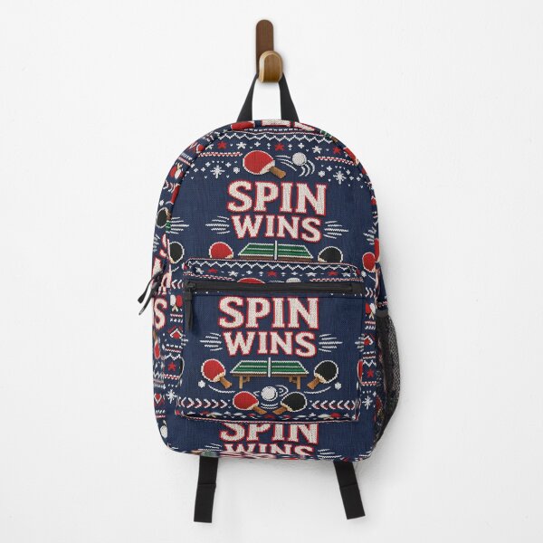Item preview, Spin Wins Table Tennis Sports Motivation Knitting Patterns designed and sold by Mauswohn.