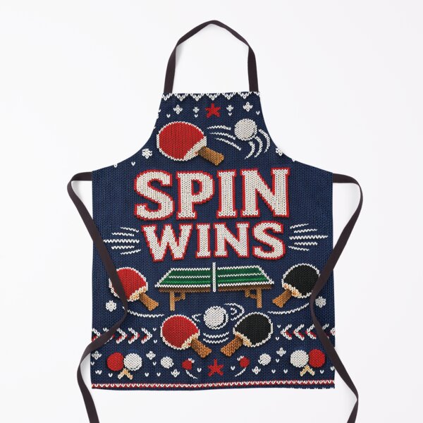 Item preview, Spin Wins Table Tennis Sports Motivation Knitting Patterns designed and sold by Mauswohn.