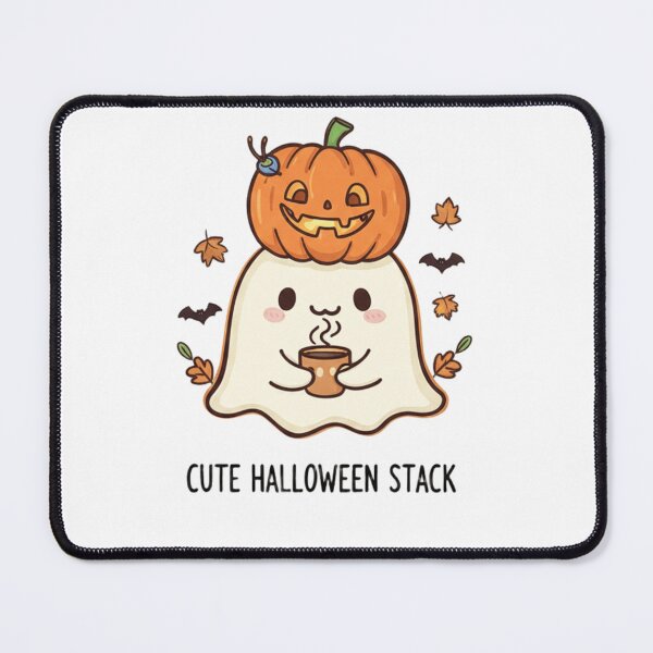 Item preview, Cute Halloween Stack - Kawaii Ghost Pumpkin Coffee Lover designed and sold by Jossartist.