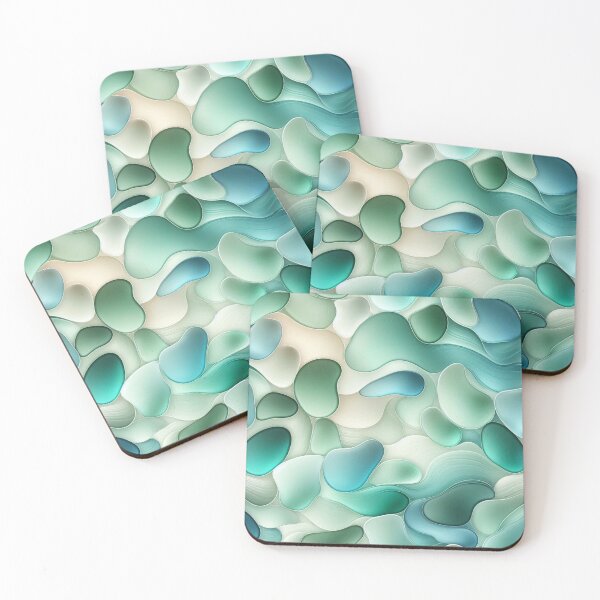 Item preview, Veridian Glass Waves designed and sold by Monkeysalad.