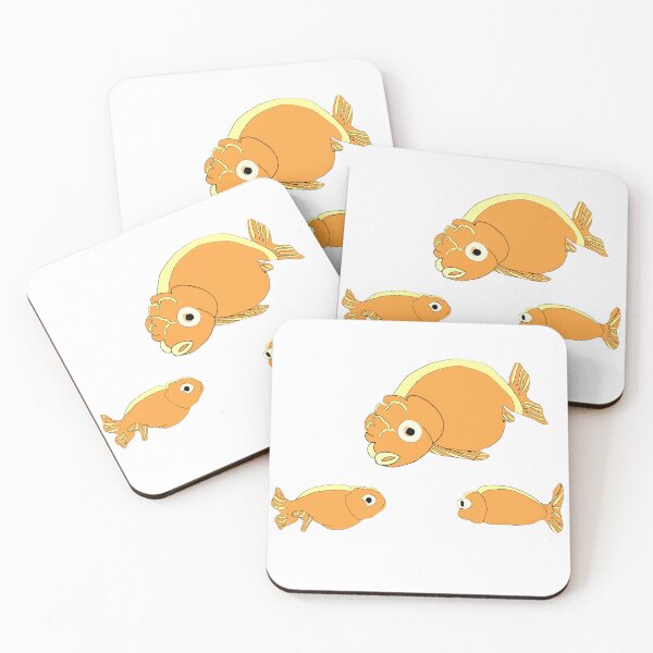 Item preview, Cute Kawaii Ranchu Goldfish,  Adorable Fancy Goldfish Swimming Illustration designed and sold by Najomiartstudio.