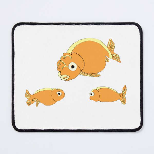 Item preview, Cute Kawaii Ranchu Goldfish,  Adorable Fancy Goldfish Swimming Illustration designed and sold by Najomiartstudio.