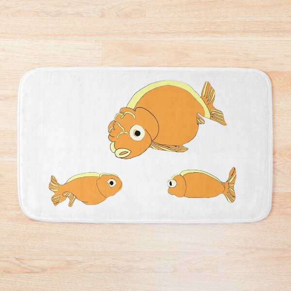 Item preview, Cute Kawaii Ranchu Goldfish,  Adorable Fancy Goldfish Swimming Illustration designed and sold by Najomiartstudio.