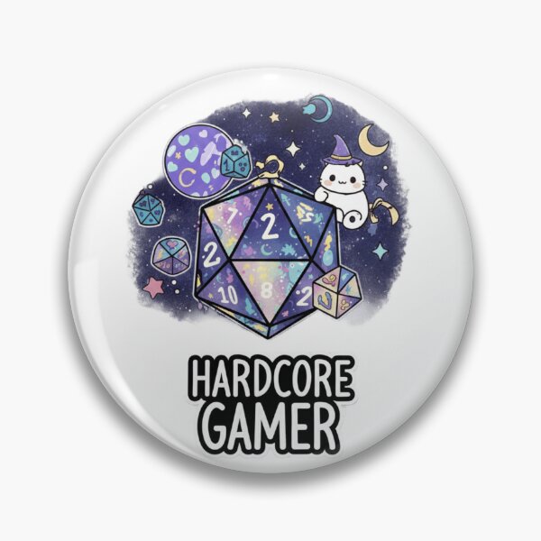 Item preview, Hardcore Gamer - D20 Dice RPG Fantasy Kawaii Art designed and sold by Jossartist.