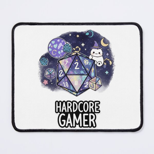 Item preview, Hardcore Gamer - D20 Dice RPG Fantasy Kawaii Art designed and sold by Jossartist.