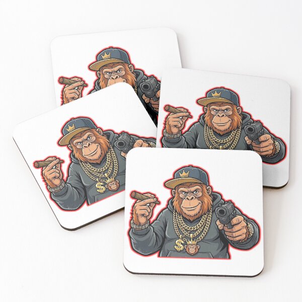 Item preview, ORANGUTAN GANGSTER SMOKING A WEED BLUNT designed and sold by Python Designs .