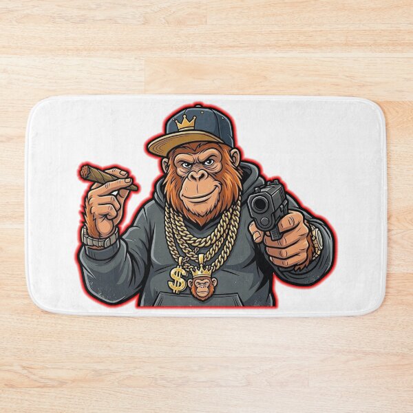 Item preview, ORANGUTAN GANGSTER SMOKING A WEED BLUNT designed and sold by Python Designs .