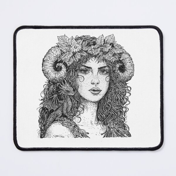 Item preview, Faun Girl with Dragon designed and sold by GaryStenningArt.