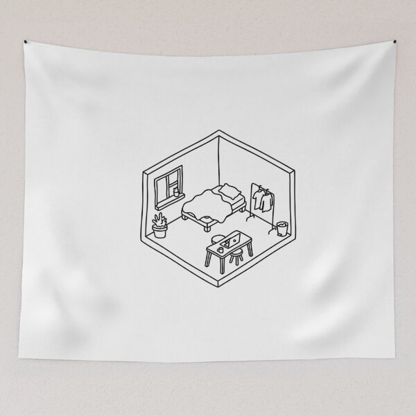 Item preview, Doodle Interior Series: Cozy Micro Studio Apartment designed and sold by mini-hama.