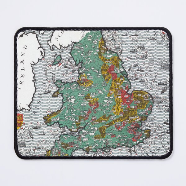 Item preview, 1929 Inventory Map of England's Crops, Livestock, Land and Fisheries designed and sold by colourfind.
