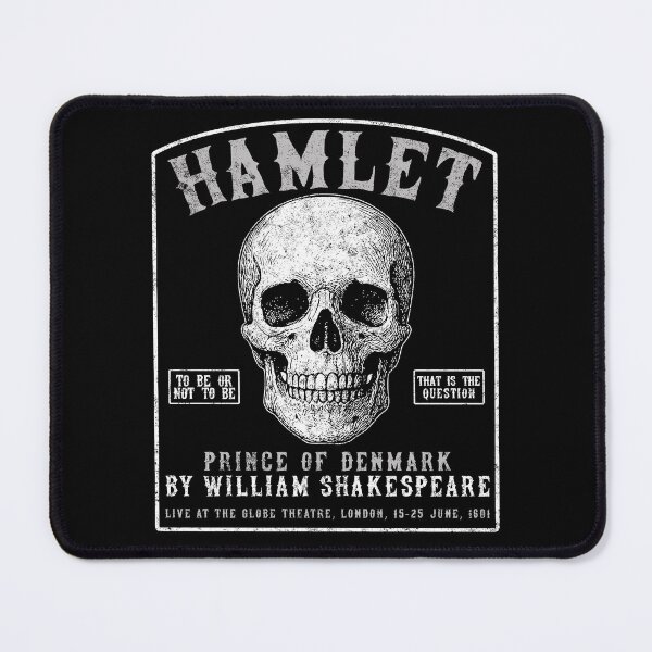 Item preview, Hamlet, William Shakespeare 1601 tour t-shirt, Skull design designed and sold by Proverbial Wisdom Design.