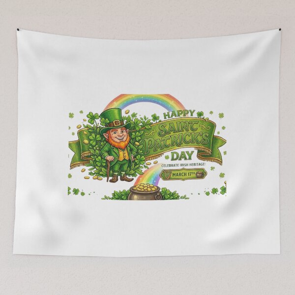 Item preview, Retro Leprechaun & Golden Pot - Vintage St. Patrick’s Day Aesthetic designed and sold by Wear Sculpt.