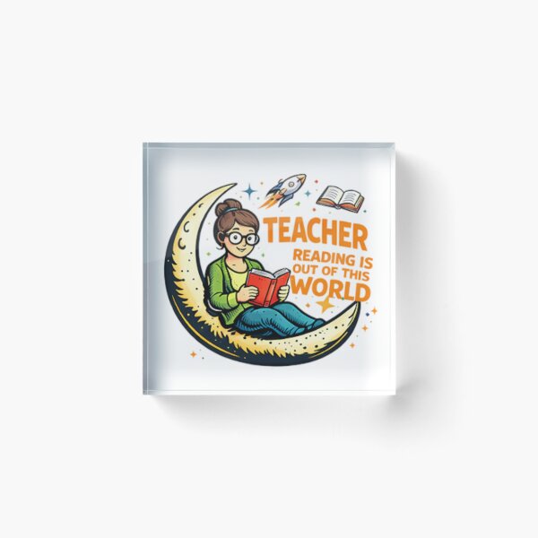 Item preview, Teacher Reading Is Out Of This World – Space Reading Teacher Shirt designed and sold by Tomasz  Siennicki.