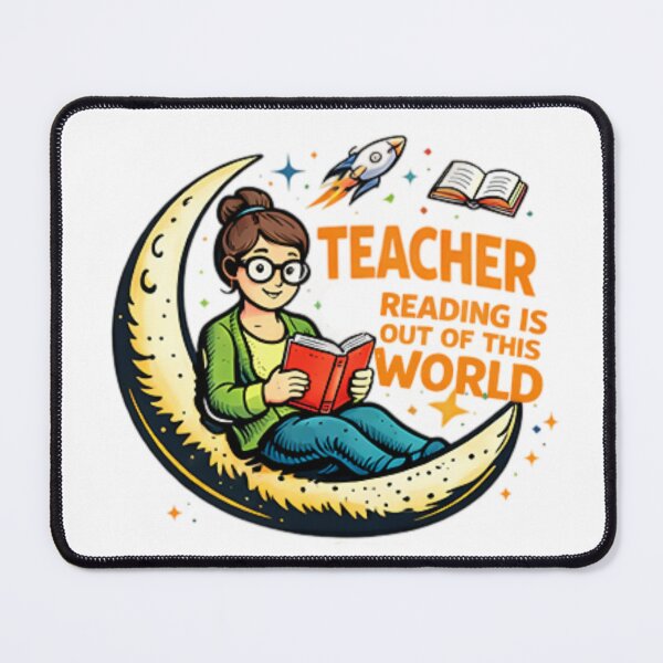 Item preview, Teacher Reading Is Out Of This World – Space Reading Teacher Shirt designed and sold by Tomasz Siennicki.