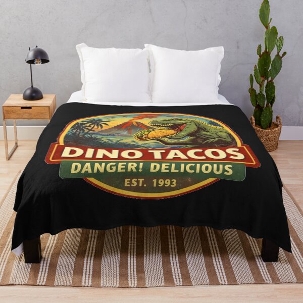 Item preview, Dino Tacos Vintage Taco Stand Logo Funny Dinosaur Taco Shirt designed and sold by GhostDawgs.