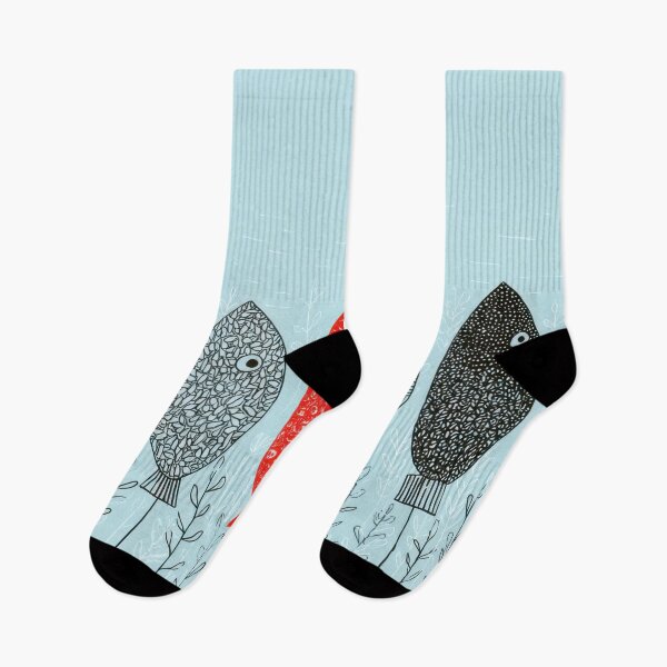 Item preview, Fish swim in a line in the water designed and sold by anytka.