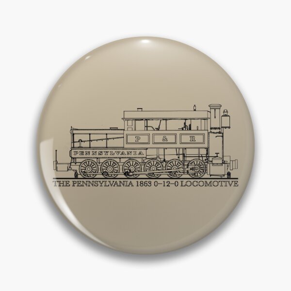 Item preview, The Pennsylvania 1863 0-12-0 Steam Locomotive Diagram designed and sold by Maljonic.