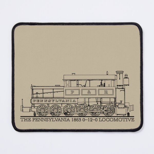 Item preview, The Pennsylvania 1863 0-12-0 Steam Locomotive Diagram designed and sold by Maljonic.