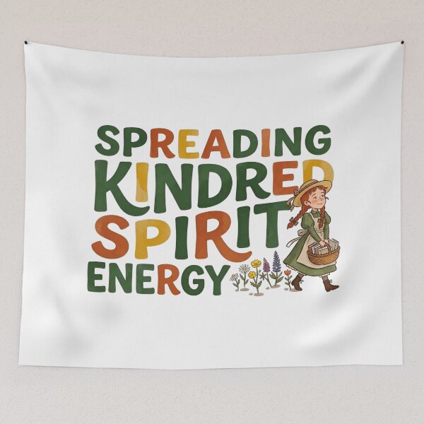 Item preview, Colorful Spreading Kindred Spirit Energy Typography designed and sold by Fenay Designs.