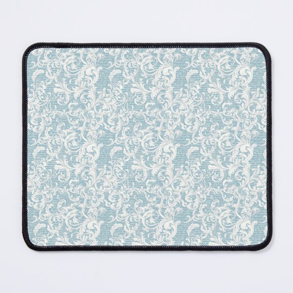 Item preview, Vintage Blue French Filigree and Letters Pattern designed and sold by LouieVanille.