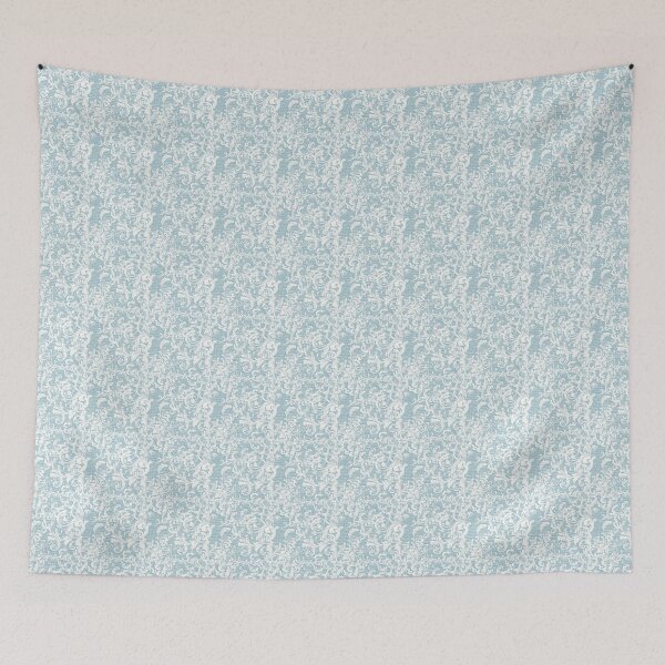 Item preview, Vintage Blue French Filigree and Letters Pattern designed and sold by LouieVanille.