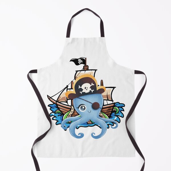 Item preview, Cute Pirate Octopus Cartoon designed and sold by yuki-hana.
