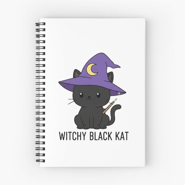 Item preview, Witchy Black Kat - Cute Kawaii Cat Wizard Art designed and sold by Jossartist.