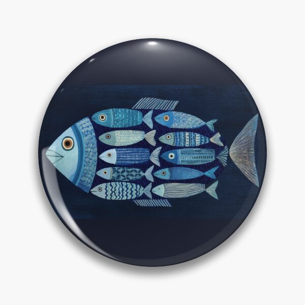 Item preview, Vibrant fish on dark bg designed and sold by anytka.