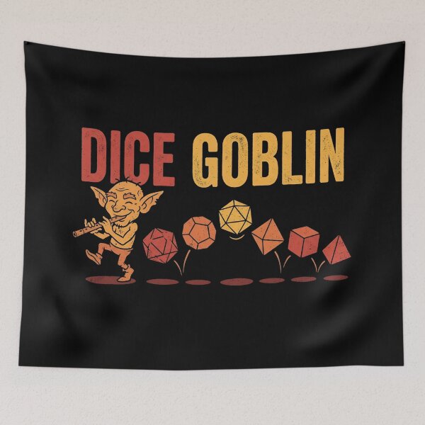 Item preview, Dice Goblin Flute Piper Tabletop RPG Graphic designed and sold by Fenay Designs.