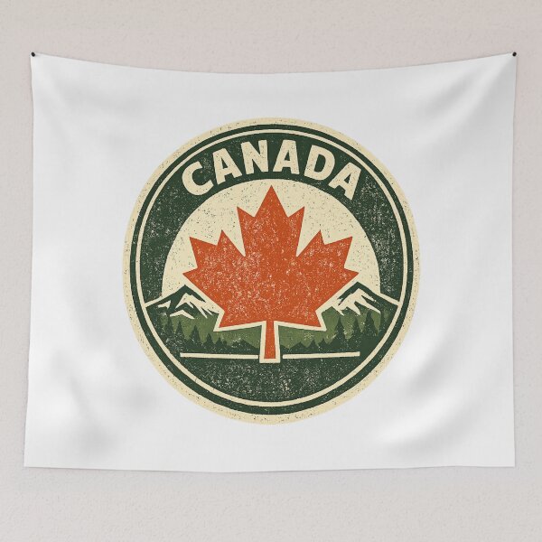 Item preview, Vintage Canada Maple Leaf Retro Badge – Canadian National Park Outdoors Pride Design designed and sold by Globalcitytees.
