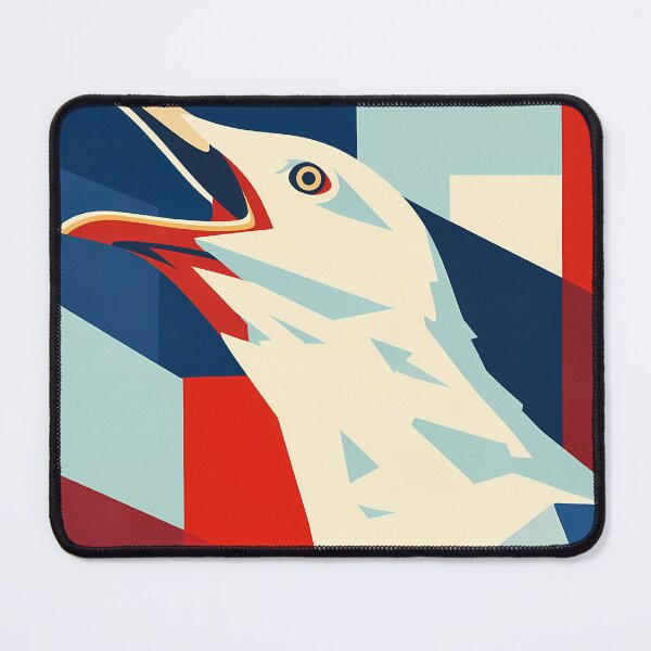 Item preview, Bold Geometric Seagull - Art Deco Minimalist Vintage Poster designed and sold by White-Camel.