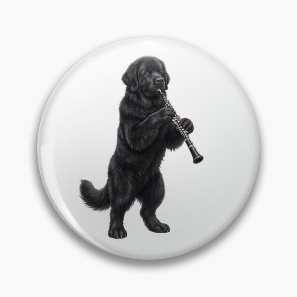 Item preview, Newfoundland Playing Oboe Player Oboist Dog Lover designed and sold by DoodleTortle.