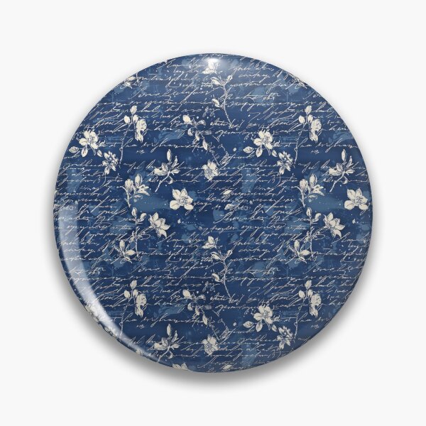 Item preview, Vintage Dark Blue Floral Pattern designed and sold by LouieVanille.