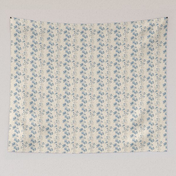 Item preview, Vintage Blue French Striped Floral designed and sold by LouieVanille.