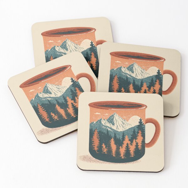 Item preview, Coffee cup with mountain design designed and sold by anytka.