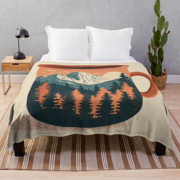 Item preview, Coffee cup with mountain design designed and sold by anytka.