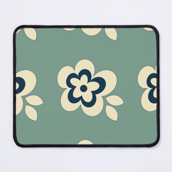 Item preview, Teal floral seamless repeating pattern designed and sold by SeamlessDsign.