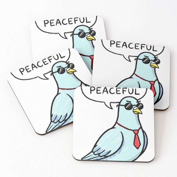 Item preview, Seriously Peaceful Business Pigeon designed and sold by Poshparagon!.