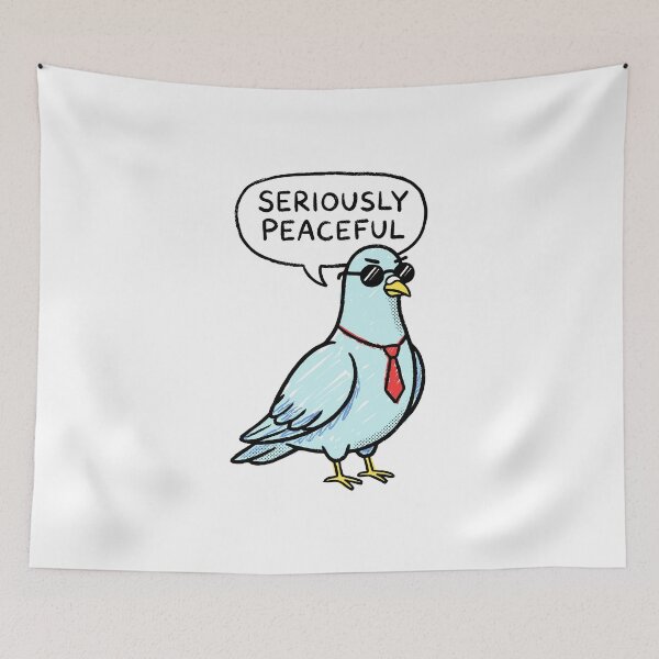 Item preview, Seriously Peaceful Business Pigeon designed and sold by Poshparagon!.