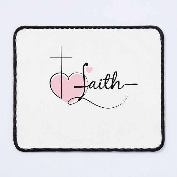 Item preview, Faith and Heart Script T-Shirt designed and sold by Studio MoBo Design.