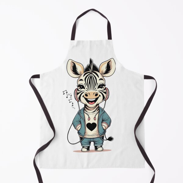 Item preview, Cute Zebra with Headphones designed and sold by yuki-hana.